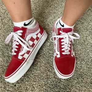 Vans Old Skool Red Mix Checker